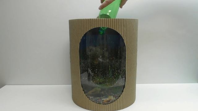 АКВАРИУМ ИЗ КАРТОНА Как сделать декоративный аквариум своими руками смотреть онлайн