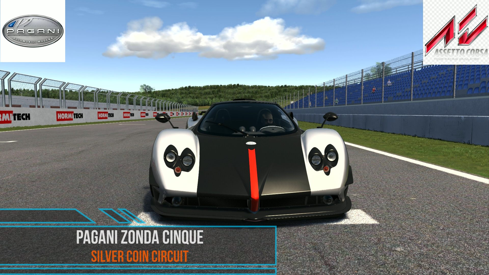 Pagani Zonda Cinque - Silver Coin Circuit | Assetto Corsa. смотреть онлайн