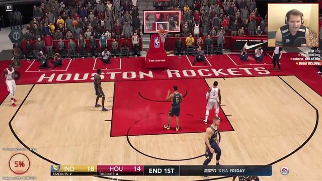 КАРЬЕРА NBA 2K18 И NBA LIVE 18 | ЗАПИСЬ СТРИМА смотреть онлайн