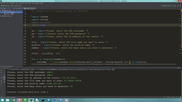 17-Python Tutorial - Build Application | SSH Paramiko | Mikrotik PPPoE - Arabic | عربي تعلم بايثون смотреть онлайн