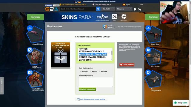 Abro el pack de 5 random STEAM PREMIUM CD-KEY de G2A y esto es lo que me toca смотреть онлайн