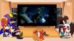 Aftons + Vanny react to Salvaged Rage