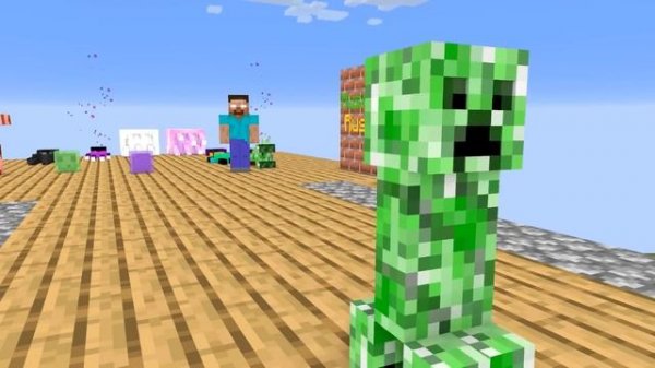 Monster School : MUSCLE RUSH vs MONSTER SCHOOL - Minecraft Animation