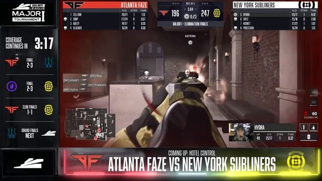Elimination Finals | @NYSubliners vs @AtlantaFaZe | Major I Tournament | Day 4 смотреть онлайн