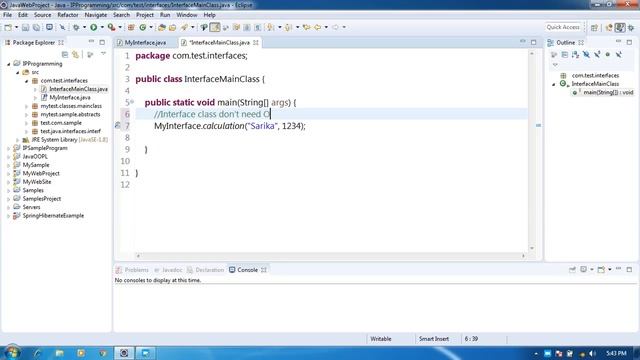 How to Implements Interface method in Interface class and Access without derived class Java tricks смотреть онлайн