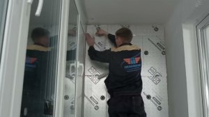 Монтаж утеплителя LOGICPIR Балкон от ТЕХНОНИКОЛЬ