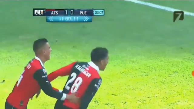 Gol Atlas Martin Barragan Atlas 1-0 Puebla Jornada 5 AP2016 Liga Bancomer смотреть онлайн