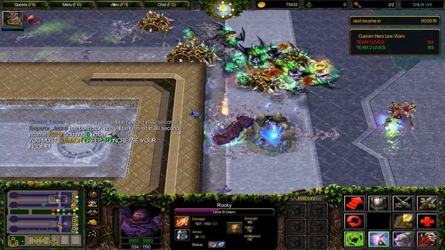 Warcraft 3 TFT - Custom Hero Line Wars AQUA #1 смотреть онлайн