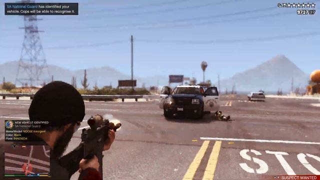 Imagine If GTA 6 Police Were Like This. GTA 5 Six Star Escape смотреть онлайн