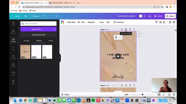 How to create an Affirmation card shuffle deck on Canva - Mock-up - Template - Done-for-you смотреть онлайн