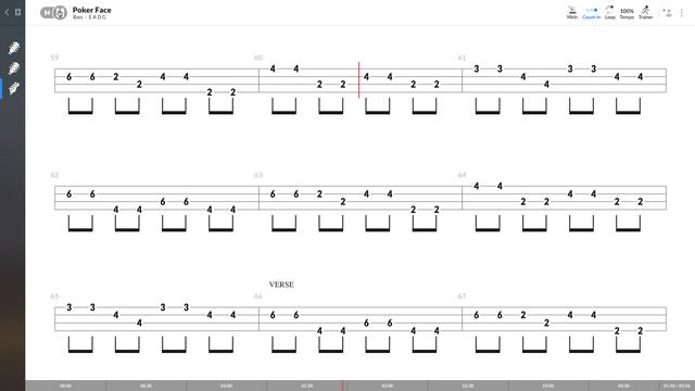 Lady Gaga - Poker Face (SYNTH BASS TAB PLAY ALONG) смотреть онлайн