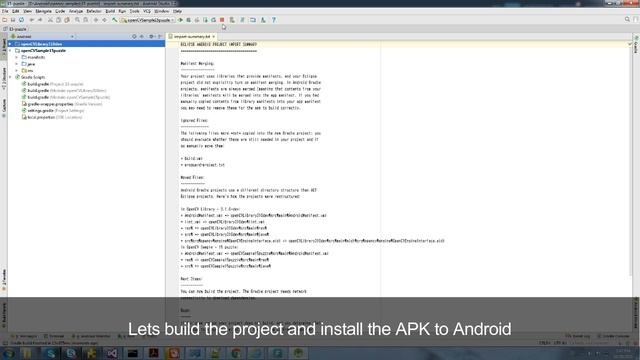 Running OpenCV 3.1.0 Samples using Android Studio смотреть онлайн