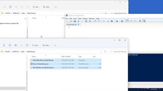 HOW TO : MOVE FILE USING WINDOWS POWERSHELL AND CREATE TASK SCHEDULER смотреть онлайн