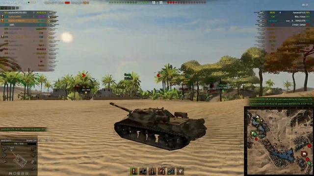 World of Tanks Взвод тащит, без вариантов #3, Песчаная река, Объект 704 смотреть онлайн