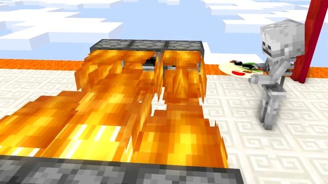 Monster School: I Want Pizza 3D Run Challenge - Minecraft Animation смотреть онлайн
