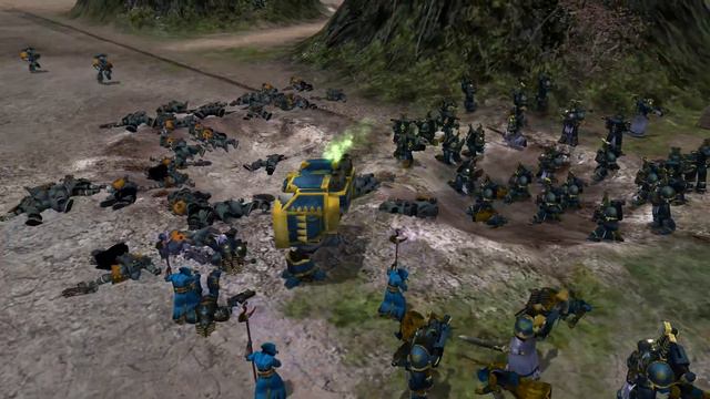Thousand Sons vs Space Wolves - Survival - Unification Mod - Warhammer 40K Dawn Of War Soulstorm смотреть онлайн