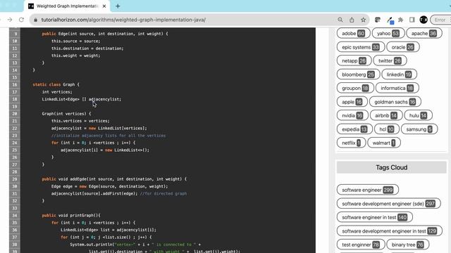 Weighted Graph Implementation in Java | beginner смотреть онлайн
