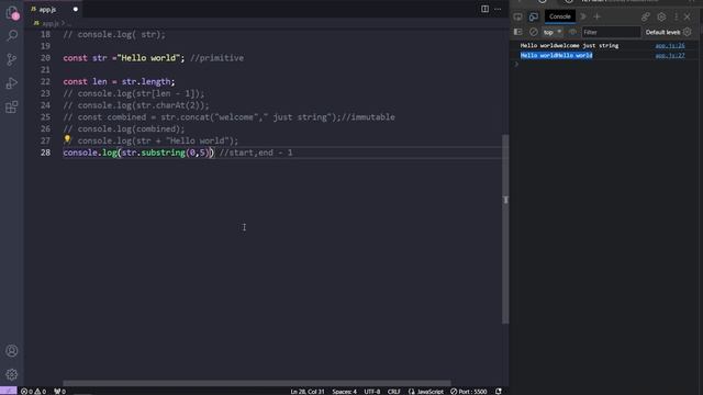 Mastering JavaScript Strings | JavaScript tutorial | javaScript strings for beginner смотреть онлайн