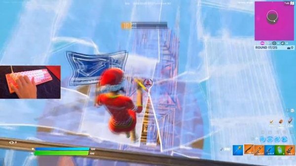 AKKO 3068 Tokyo Mechanical Keyboard Sounds ? ASMR ? Smooth Fortnite Bio's ZoneWars Gameplay 240FPS