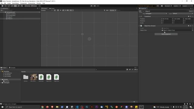 Unity How to change Variables on another Script or GameObject ZDev-9 Tutorials! смотреть онлайн
