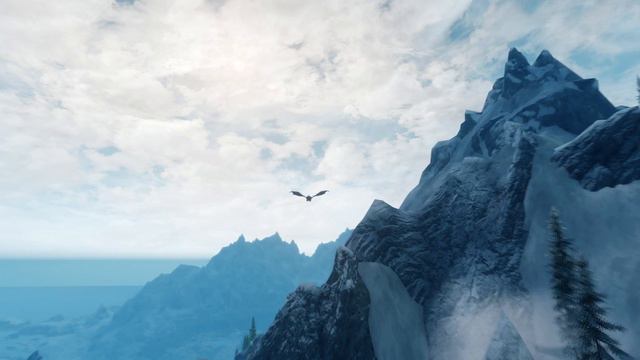 Skyrim - Where is Alduin flying when you escape Helgen смотреть онлайн