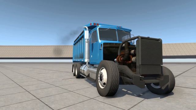 BeamNG Drive - Open Engine Dump Truck Suspension Test смотреть онлайн