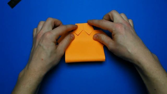 Как сделать рубашку с галстуком из бумаги. Оригами рубашка смотреть онлайн