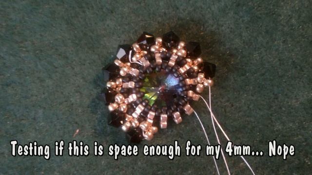 Beading4perfectionists : How To Bezel A Swarovski Rivoli With Miyuki Beads Beading Tutorial