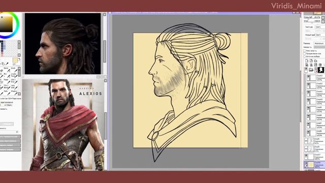 Speedpaint - Alexios from Sparta [Assassin's Creed Odyssey Fanart] смотреть онлайн