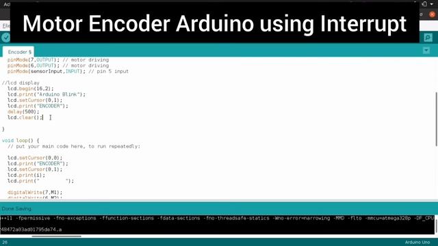 Motor Encoder Arduino Code Using Interrupt | Proteus Simulation | Arduino