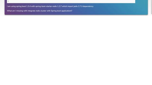 Redis cluster integration with Spring boot смотреть онлайн