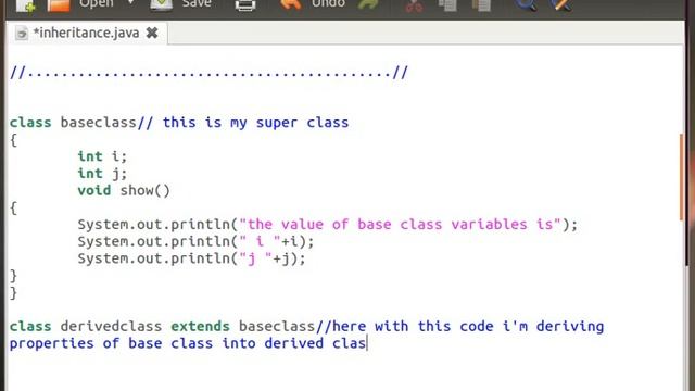 Java Programming Using Terminal in Ubuntu 12.04( Concept of Inheritance)-7 смотреть онлайн