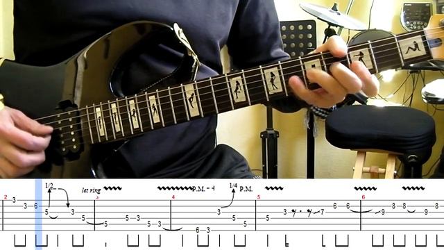 AC/DC - You Shook Me All Night Long guitar solo lesson (with tablatures and backing tracks) смотреть онлайн