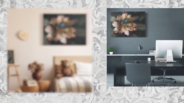 Hanging Canvas Picture - Floral Design: Bronze Bloom Rhododendron Flower 1017 смотреть онлайн