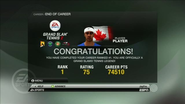 Grand Slam Tennis 2 (career mode/create a player) commentary смотреть онлайн