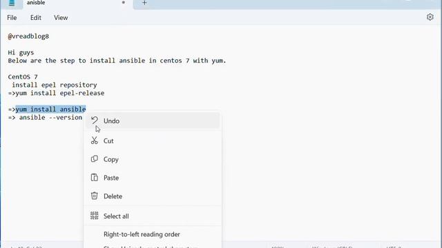 Install ansible on Centos7 using yum смотреть онлайн