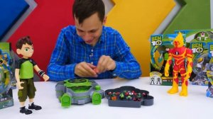 Видео для детей. Огромный Бен 10 — распаковка. Крутые игры и лучшие игровые наборы Бен Тен!