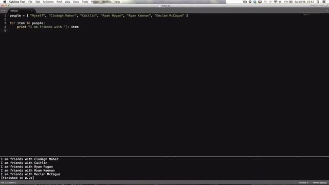 Python 2.7.6 Tutorial Episode 17: The For Loop смотреть онлайн