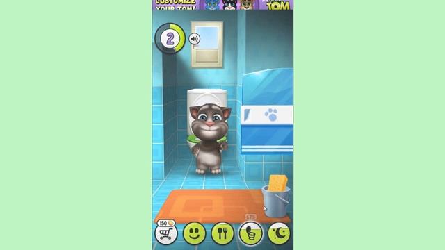Мой Говорящий Кот Том: Рождение котенка - День1 - Детский игровой мультик для детей смотреть онлайн