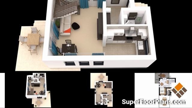 Casa 6 x 8 metri cu mansarda SPF 008 смотреть онлайн