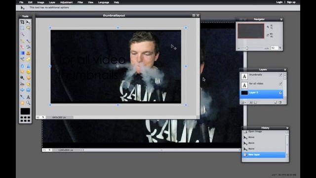 Create a custom thumbnail using Pixlr free online editor (template) смотреть онлайн