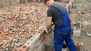 Кладка стен из ЛЕГО кирпича. Строим своими руками