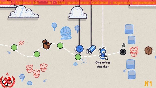 + KnotBot ⚡1⚡RU\ENG⚡ визуальное программирование / visual coding game ⟳ смотреть онлайн
