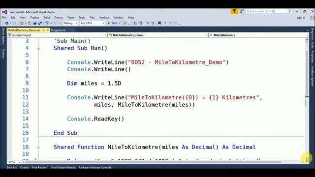 miles to kilometers in vb.net смотреть онлайн