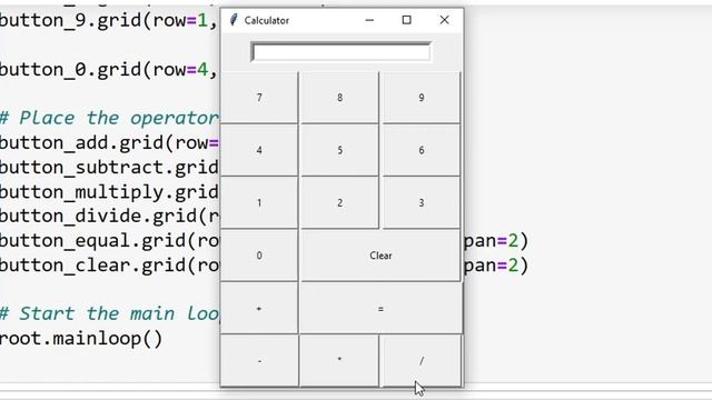 Calculator using Python. (Jupyter notebook)(Tkinter) смотреть онлайн