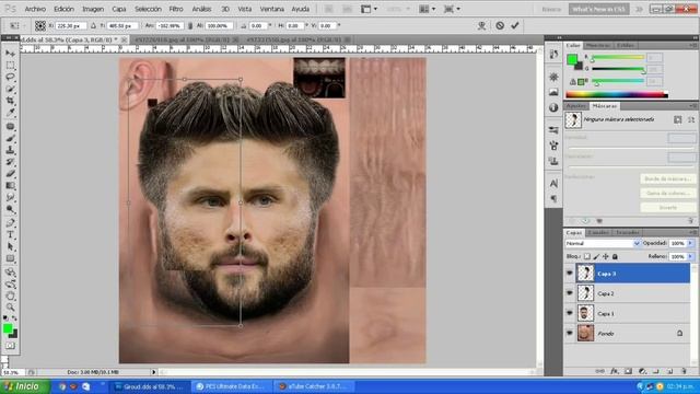 Tutorial How to Make Face Pes 2013 Part 1/4 Texture BM. смотреть онлайн