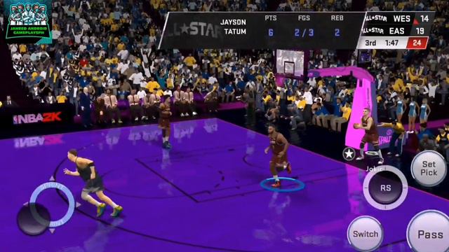 NBA 2K24 ANDROID WEST ALL-STARS VS EAST ALL-STARS IN COLORED COURT GAMEPLAY MOD MENU V98 смотреть онлайн