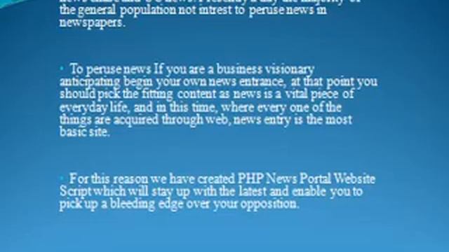 PHP News Script, News Script PHP смотреть онлайн
