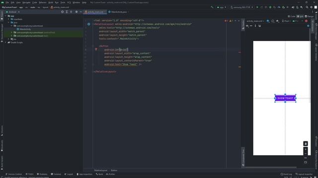 How To Create Custom Toast In Android Studio