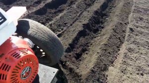 посадка картофеля мотоблоком brait 135 gde